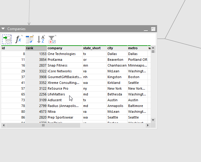 Column profiler