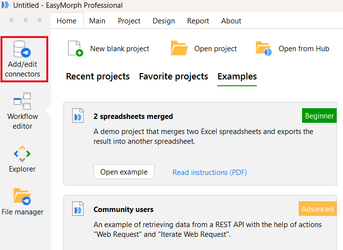 Connector manager