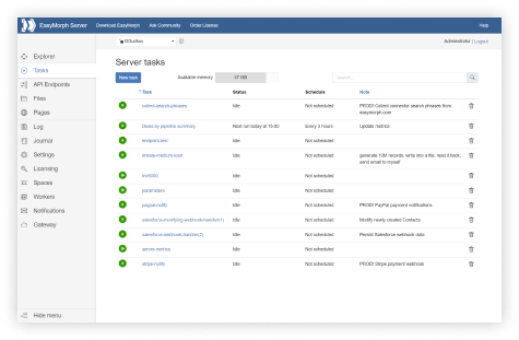 See EasyMorph Server in action