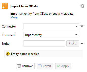 Import from OData action