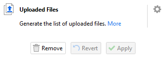 Uploaded Files action