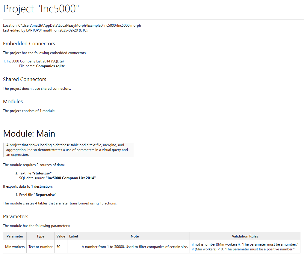 Qlik Sense EasyMorph task extension object