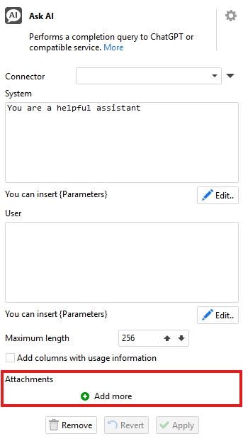 Ask AI Image Attachments