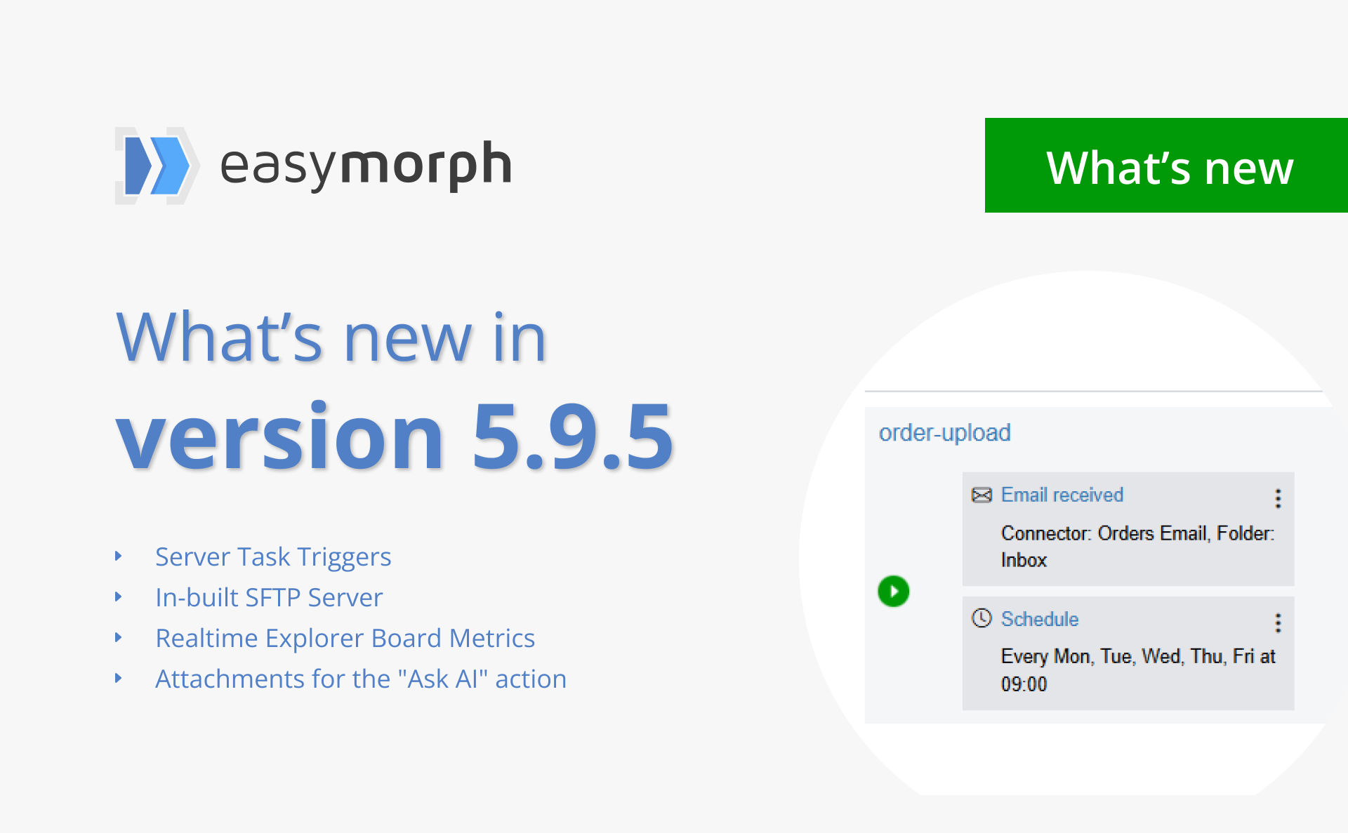 What's new in EasyMorph v5.9.5