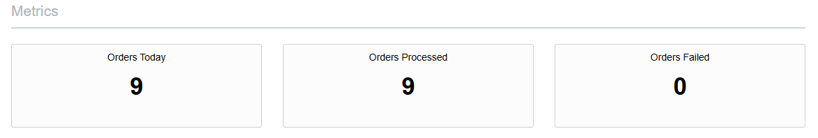 Metrics Section updating in realtime