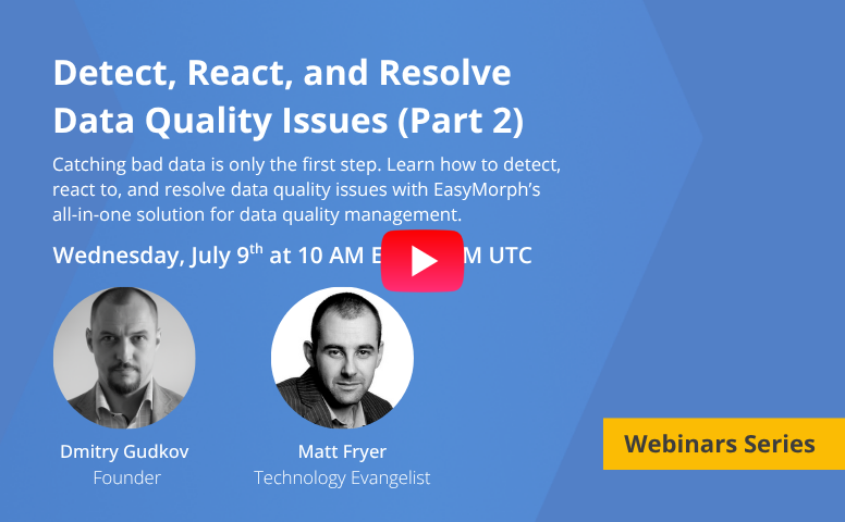 Data Quality Webinar Part 2