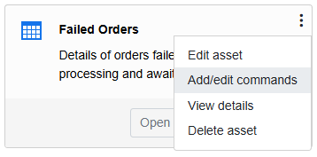 Add/edit dataset commands from Server UI