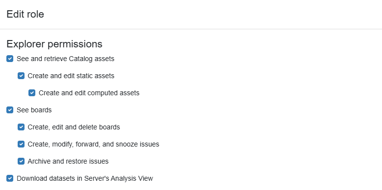 Explorer permissions