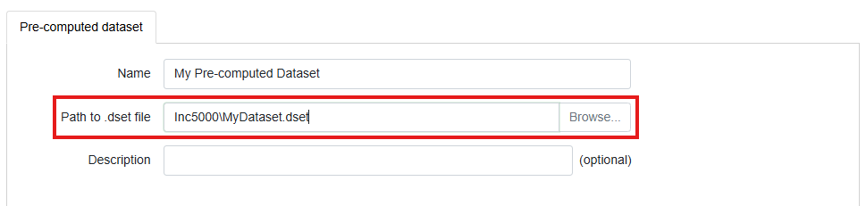 Create pre-computed dataset