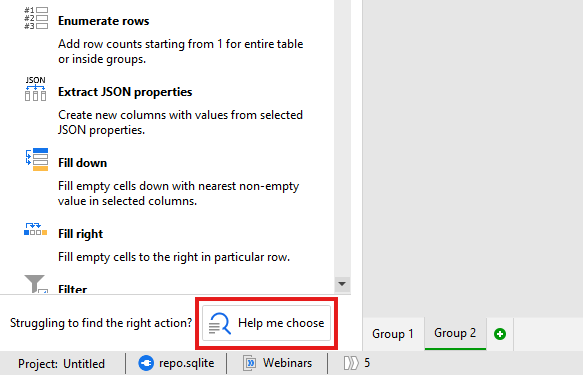 Help me choose button