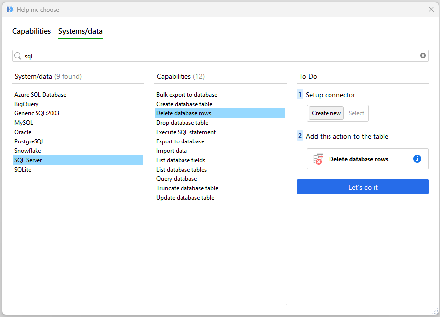 Help me choose systems