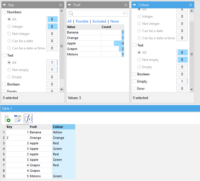 EasyMorph Analysis View