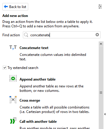 Try extended search results