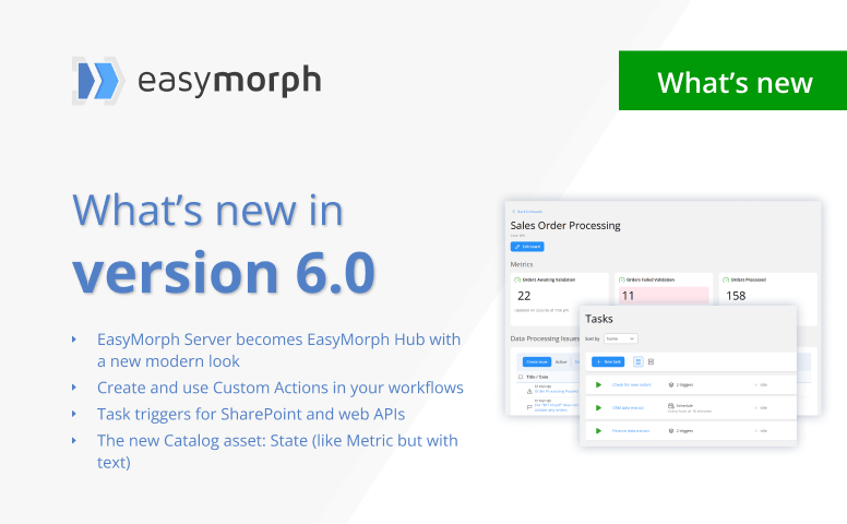 What's new in EasyMorph v6.0