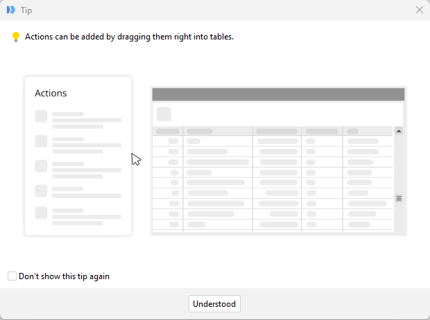 EasyMorph Desktop tip popup