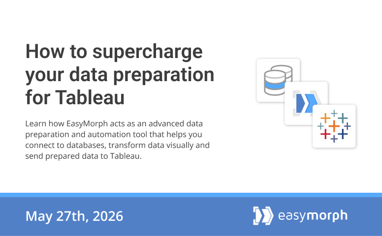 Webinar: How to supercharge your data preparation for Tableau
