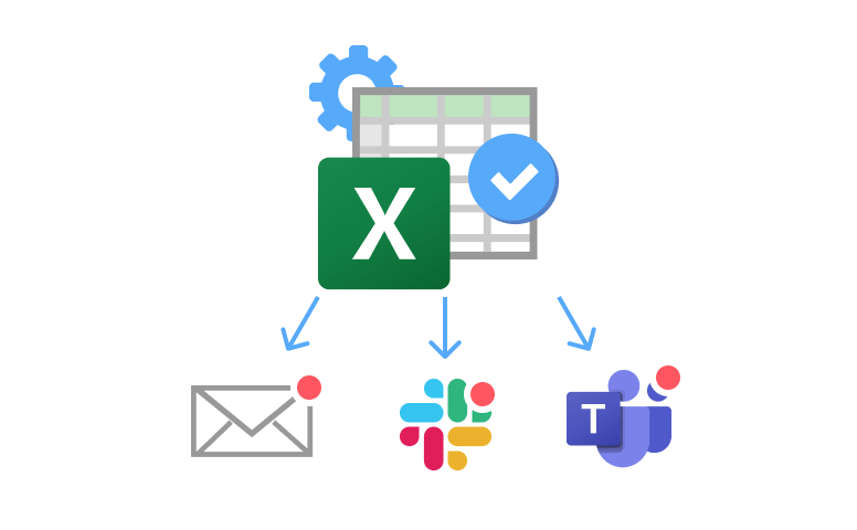 How to Set Up Automated Excel Notifications for Email, Slack and Teams