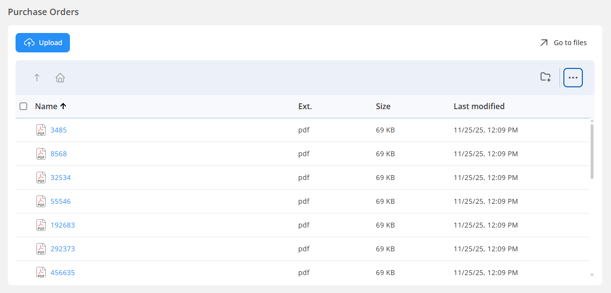 File manager boards section