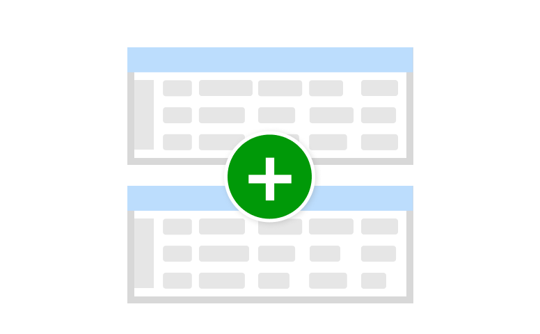 Appending / concatenating data