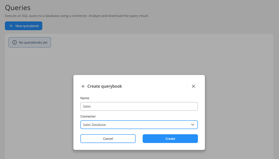 Creating a new querybook