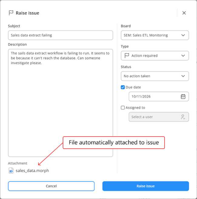 File is attached to the issue