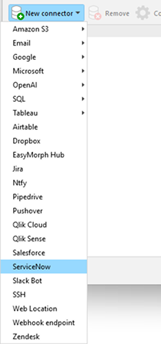 ServiceNow connector