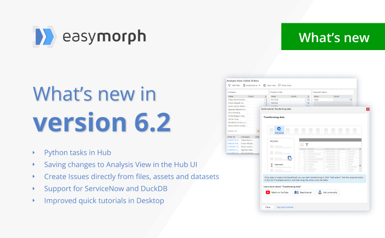 What's New in EasyMorph v6.2