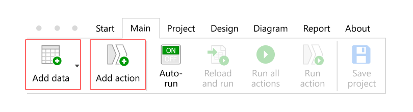 EasyMorph add data and add action