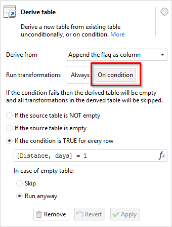 Conditional workflow