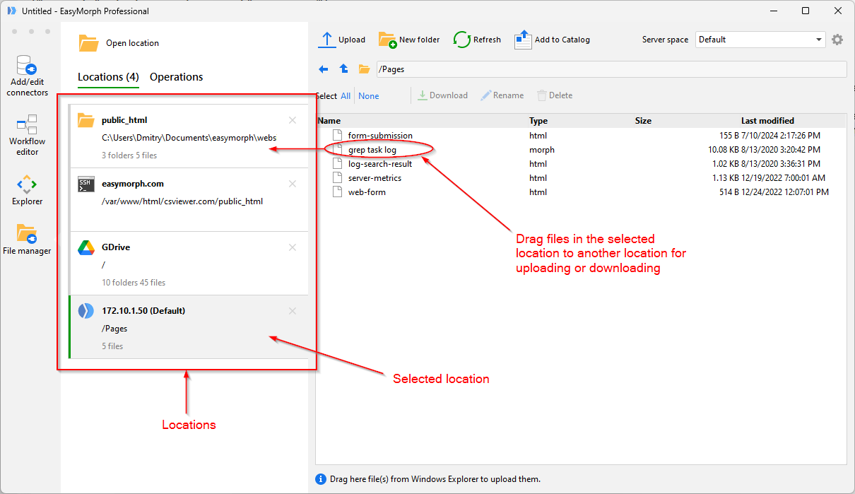 Desktop file manager