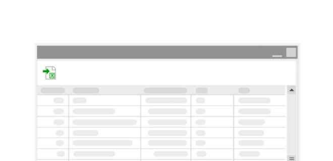 Anatomy of a table in a workflow